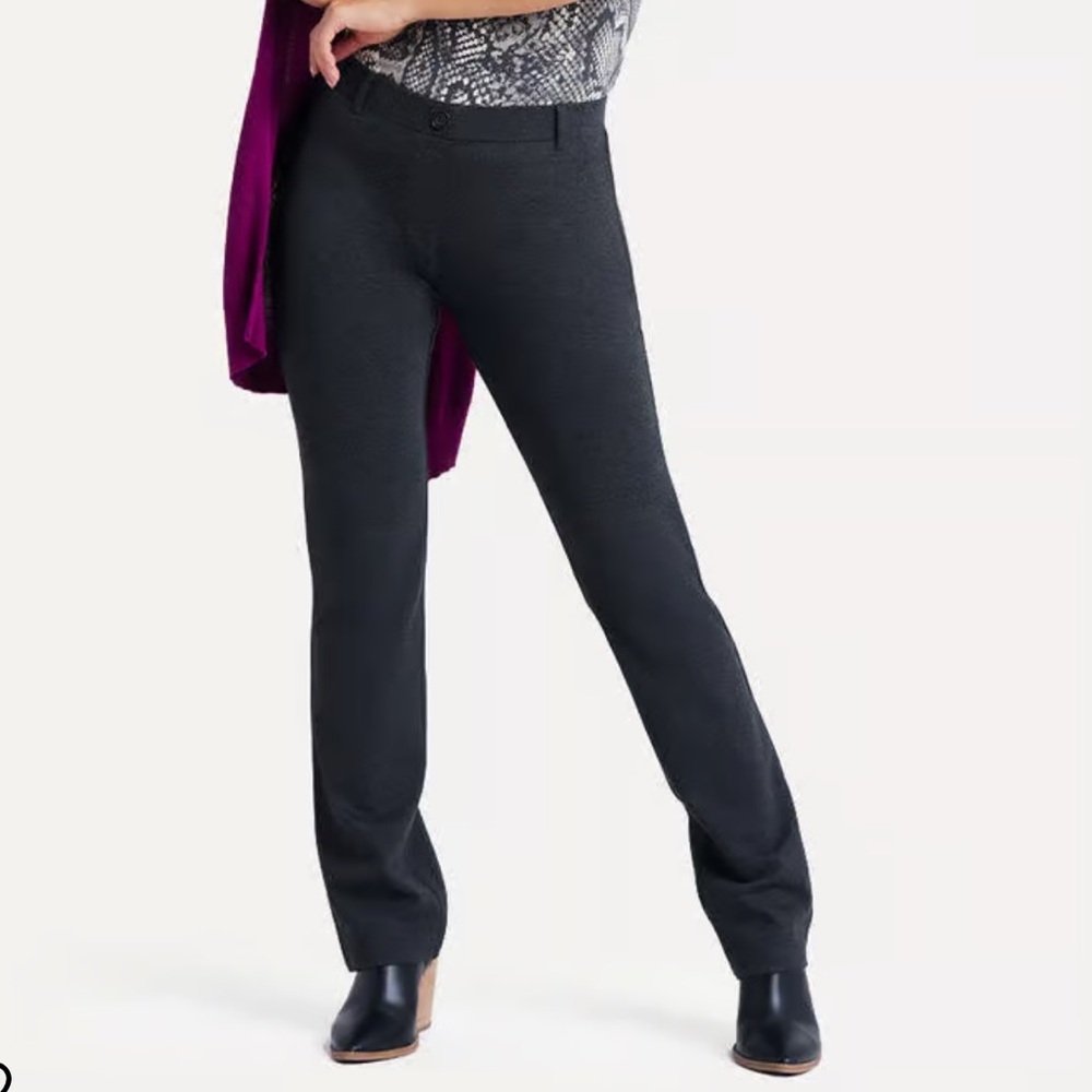 Betabrand Straight Leg Classic Dress Pants